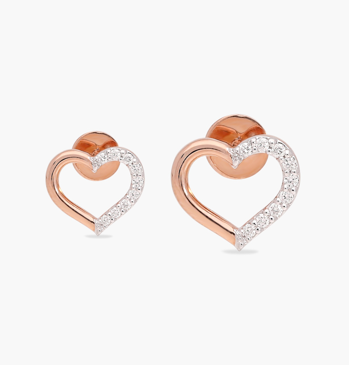 the sela open heart earring